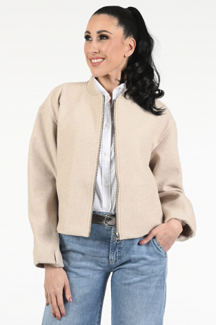 WithBlack briella bomber Beige