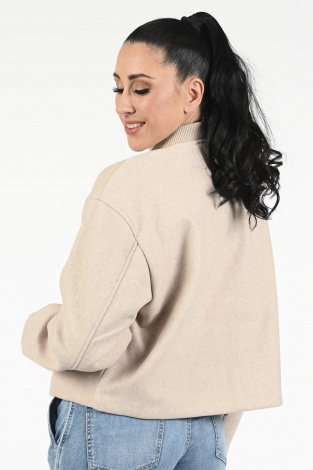 WithBlack briella bomber Beige