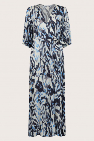 Co'couture zebra line dress Blauw