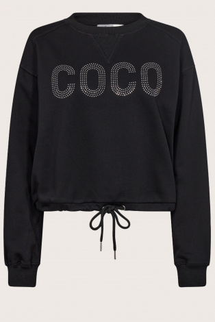 Co'couture crop tie sweat