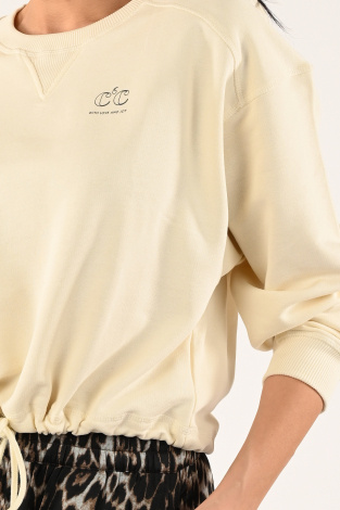 Co'couture clean sweat 37018 Beige