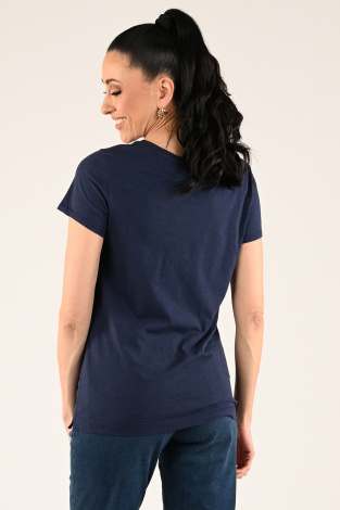 Mos Mosh Arden organic tee Blauw