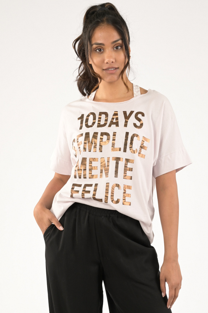 10 Days 20 760 3203 t shirt top Paars Jeroen Beekman damesmode