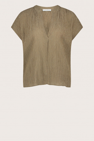 By-Bar amie lurex blouse Goud