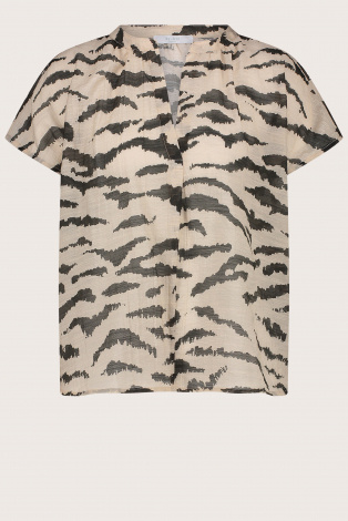 By-Bar Amie zebra blouse Beige