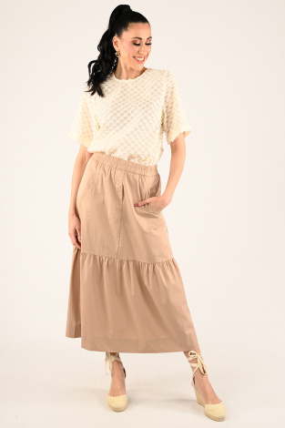 Co'couture gipsy skirt 34112 Beige