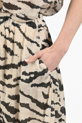 By-Bar Juta zebra skirt Beige