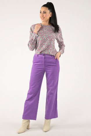 Co'couture fine row pants Paars
