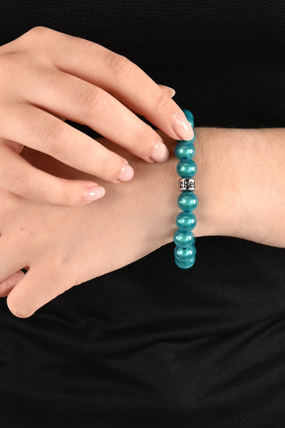 Magic Pearl perlen aqua Blauw